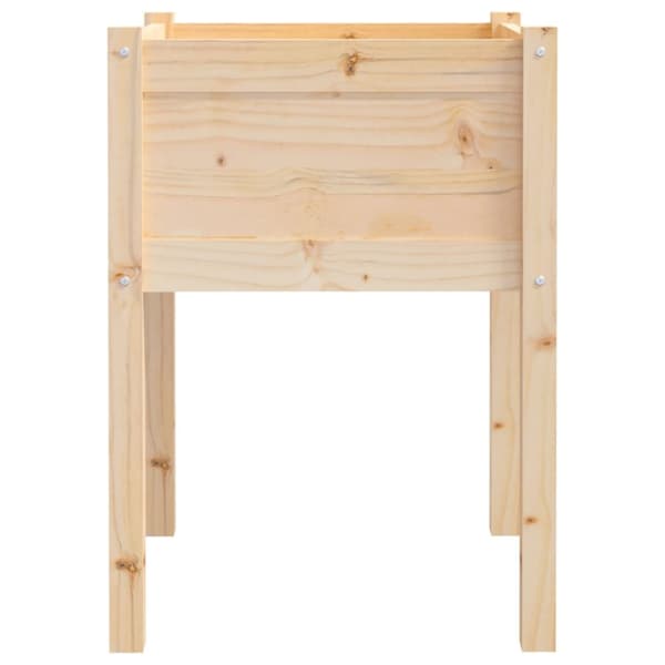 The Living Store plantekasser 2 stk. 50x50x70 cm massivt fyrretræ -  Plantekrukker