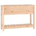 Miniatyrbillede 3 af 9: The Living Store plantekasse med hylde 111,5x34,5x81 cm massivt fyrretræ -  Plantekrukker