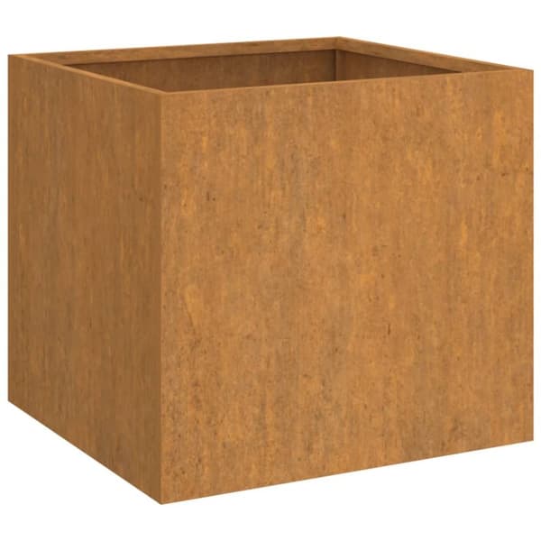 The Living Store plantekasser 2 stk. 32x30x29 cm cortenstål - Plantekrukker