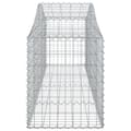 Miniatyrbillede 6 af 7: The Living Store buede gabionkurve 5 stk. 200x50x60/80 cm galvaniseret jern -  Plantekrukker