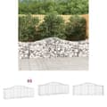 Miniatyrbillede 1 af 7: The Living Store buede gabionkurve 5 stk. 200x50x60/80 cm galvaniseret jern -  Plantekrukker