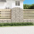 Miniatyrbild 2 av 6: The Living Store Gabion bågformad 150x50x200/220 cm galvaniserat järn -  Krukor & odlingslådor