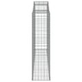 Miniatyrbillede 5 af 6: The Living Store buet gabionkurv 300x50x180/200 cm galvaniseret jern -  Plantekrukker