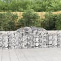 Miniatyrbillede 2 af 7: The Living Store buede gabionkurve 3 stk. 300x30x80/100 cm galvaniseret jern -  Plantekrukker