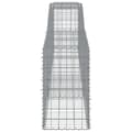 Miniatyrbillede 6 af 7: The Living Store buede gabionkurve 5 stk. 400x50x80/100 cm galvaniseret jern -  Plantekrukker