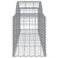Miniatyrbillede 6 af 7: The Living Store buede gabionkurve 4 stk. 200x50x60/80 cm galvaniseret jern -  Plantekrukker