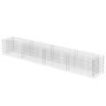 Miniatyrbillede 4 af 9: The Living Store gabion-højbed 360x50x50 cm galvaniseret stål -  Plantekrukker