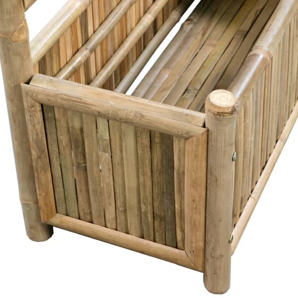 The Living Store Odlingslåda med spaljé bambu 70 cm -  Krukor & odlingslådor