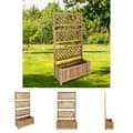 Miniatyrbild 1 av 8: The Living Store Odlingslåda med spaljé bambu 70 cm -  Krukor & odlingslådor