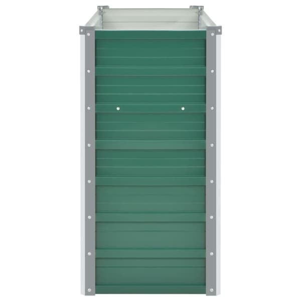 The Living Store forhøjet plantekasse 160x40x77 cm galvaniseret stål grøn -  Plantekrukker