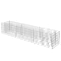 Miniatyrbild 4 av 9: The Living Store Planteringsgabion upphöjd galvaniserat stål 270x50x50 cm -  Krukor & odlingslådor