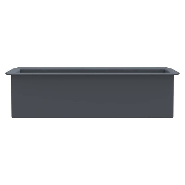 The Living Store blomsterkasser til Euro-paller 12 stk. 36x13,5x9,5 cm PP grå - Plantekrukker