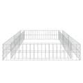 Miniatyrbillede 5 af 7: The Living Store gabion-højbed 200x100x20 cm galvaniseret stål -  Plantekrukker