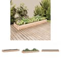 Miniatyrbillede 1 af 9: The Living Store plantekasse med foring 240x60x25 cm massivt fyrretræ -  Plantekrukker