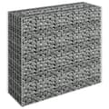 Miniatyrbillede 4 af 8: The Living Store gabion-højbed 90x30x90 cm galvaniseret stål -  Plantekrukker