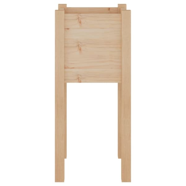 The Living Store plantekasser 2 stk. 31x31x70 cm massivt fyrretræ - Plantekrukker