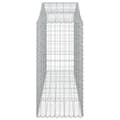 Miniatyrbillede 6 af 7: The Living Store buede gabionkurve 7 stk. 200x50x100/120 cm galvaniseret jern -  Plantekrukker