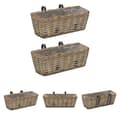 Pikkukuva 1 / 7: The Living Store Parvekkeen kukkalaatikko 2 kpl paju PE-vuori 40 cm -  Kukkaruukut & istutuslaatikot