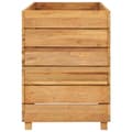 Pikkukuva 5 / 11: The Living Store Korotettu kukkalaatikko 100x40x55 cm kierrätetty tiikki/teräs -  Kukkaruukut & istutuslaatikot