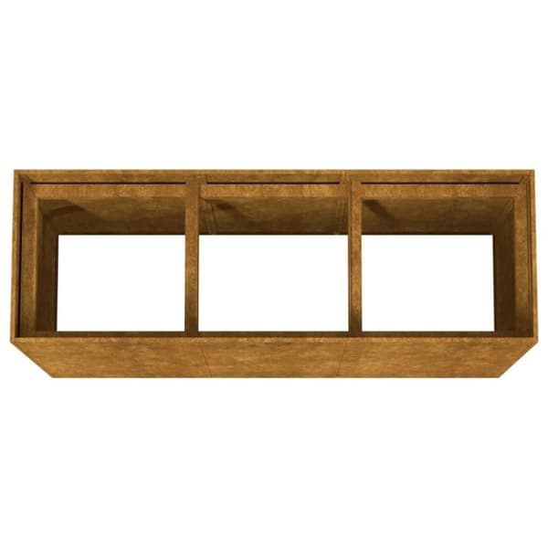 The Living Store højbed 120x40x80 cm cortenstål -  Plantekrukker