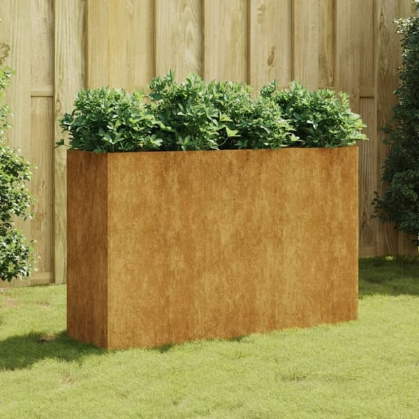 The Living Store højbed 120x40x80 cm cortenstål -  Plantekrukker