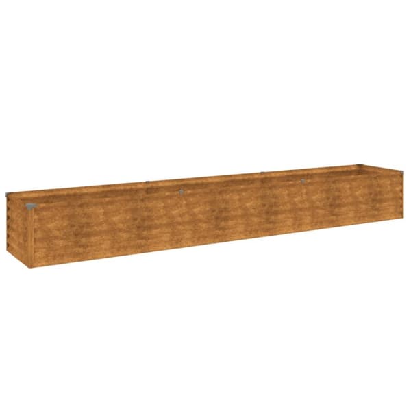 The Living Store højbed 291x50x36 cm cortenstål - Plantekrukker