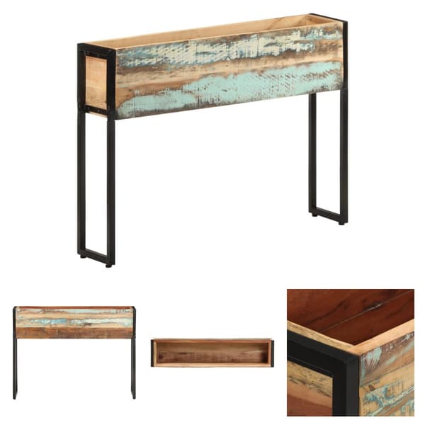 The Living Store Odlingslåda 90x20x68 cm massivt återvunnet trä -  Krukor & odlingslådor