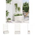 Miniatyrbillede 1 af 10: The Living Store plantekasse med espalier 80x36x140 cm PP hvid -  Plantekrukker