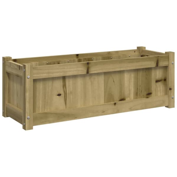 The Living Store plantekasser 2 stk. imprægneret fyrretræ -  Plantekrukker