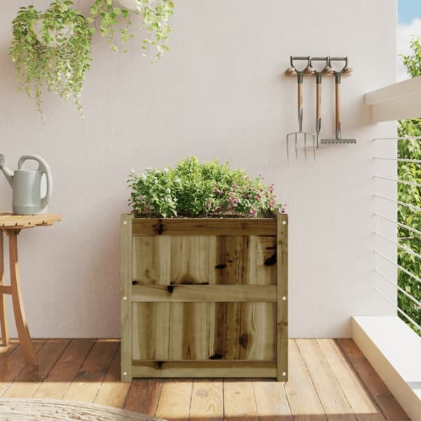 The Living Store Odlingslåda 60x60x60 cm impregnerat furu - Krukor & odlingslådor
