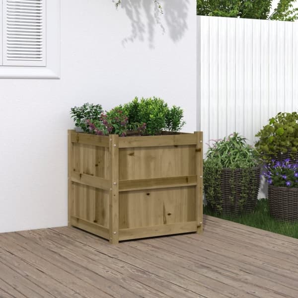 The Living Store Odlingslåda 60x60x60 cm impregnerat furu - Krukor & odlingslådor