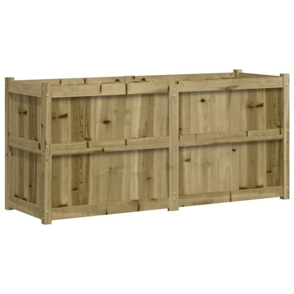 The Living Store plantekasse 150x50x70 cm imprægneret fyrretræ -  Plantekrukker