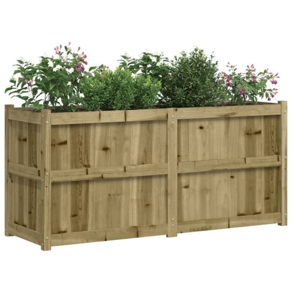 The Living Store plantekasse 150x50x70 cm imprægneret fyrretræ -  Plantekrukker
