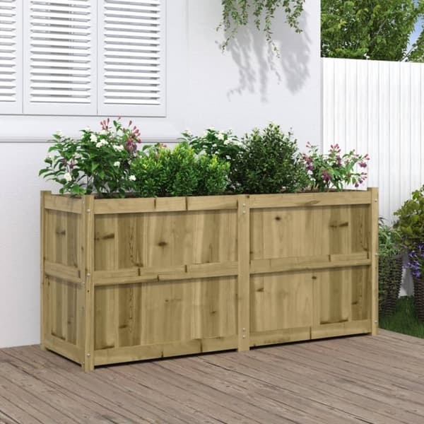 The Living Store plantekasse 150x50x70 cm imprægneret fyrretræ -  Plantekrukker