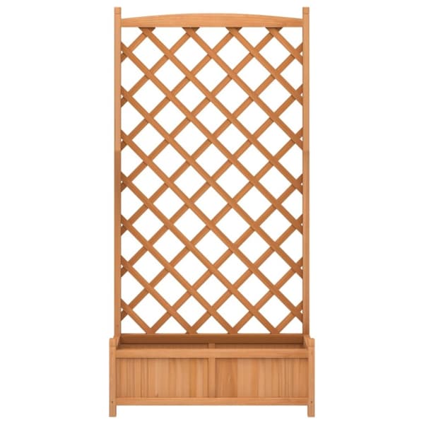 The Living Store plantekasse med espalier massivt grantræ brun -  Plantekrukker