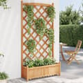 Miniatyrbillede 2 af 9: The Living Store plantekasse med espalier massivt grantræ brun -  Plantekrukker