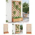 Miniatyrbillede 1 af 9: The Living Store plantekasse med espalier massivt grantræ brun -  Plantekrukker