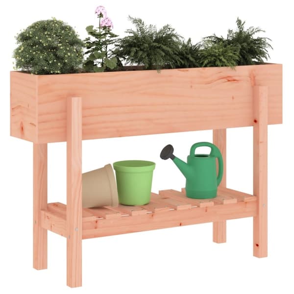The Living Store Odlingslåda på ben 101x30x69 cm massivt douglasträ -  Krukor & odlingslådor