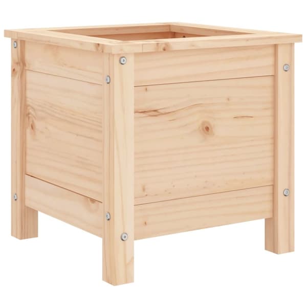 The Living Store Odlingslåda 40x40x39 cm massiv furu - Krukor & odlingslådor