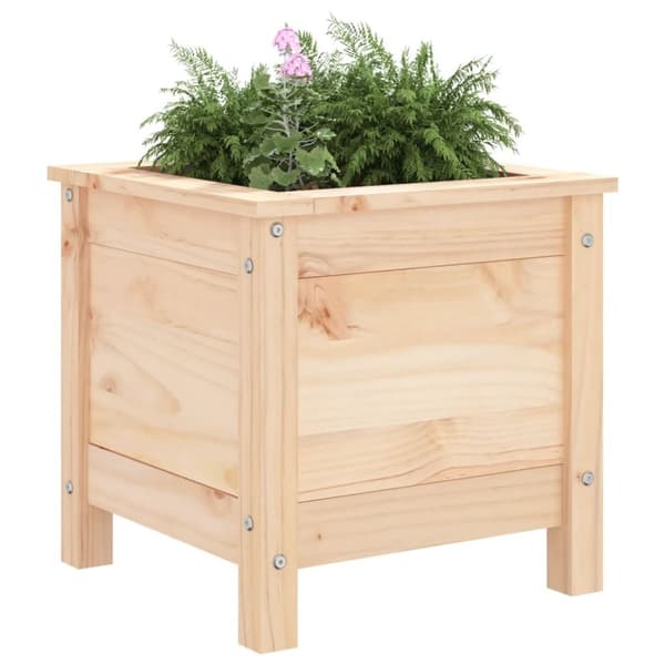 The Living Store Odlingslåda 40x40x39 cm massiv furu - Krukor & odlingslådor