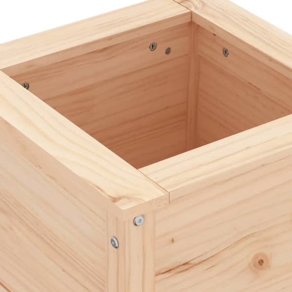The Living Store Odlingslåda 40x40x39 cm massiv furu - Krukor & odlingslådor