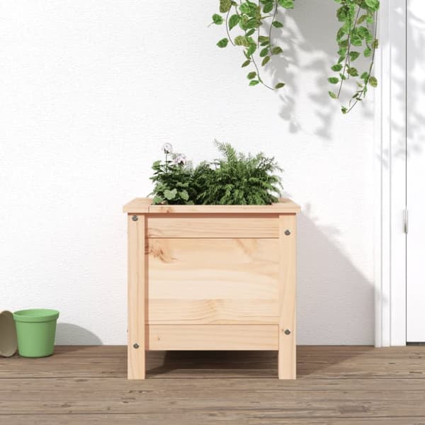 The Living Store Odlingslåda 40x40x39 cm massiv furu - Krukor & odlingslådor