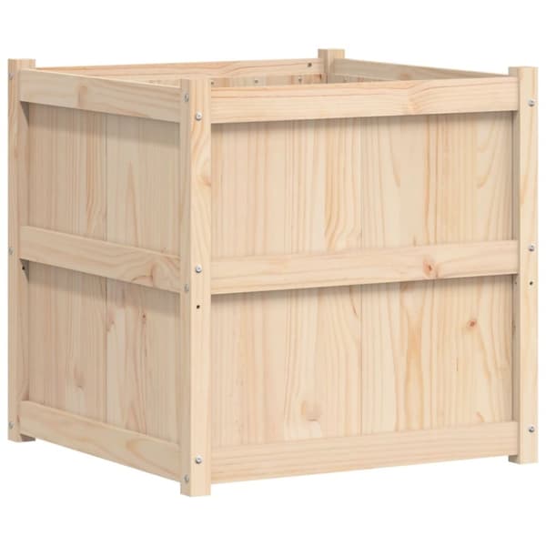The Living Store Ulkokukkalaatikko 70x70x70 cm täysi mänty -  Kukkaruukut & istutuslaatikot