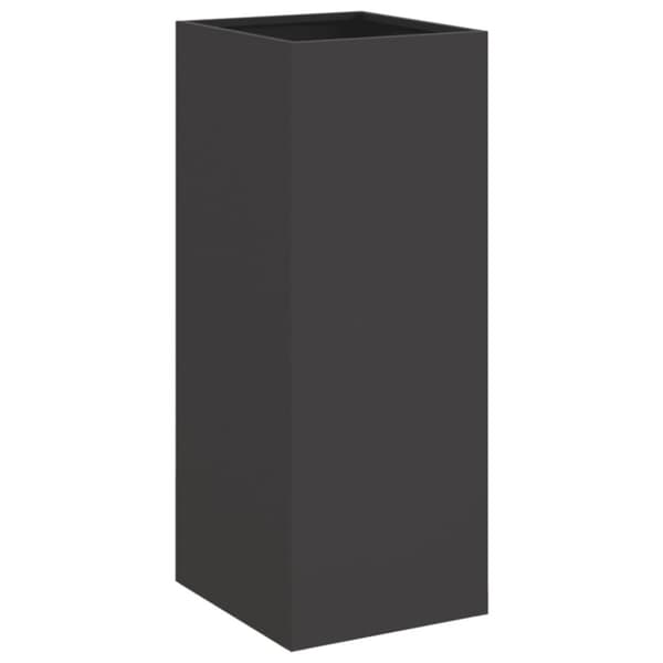 The Living Store plantekasse 32x29x75 cm koldvalset stål sort -  Plantekrukker