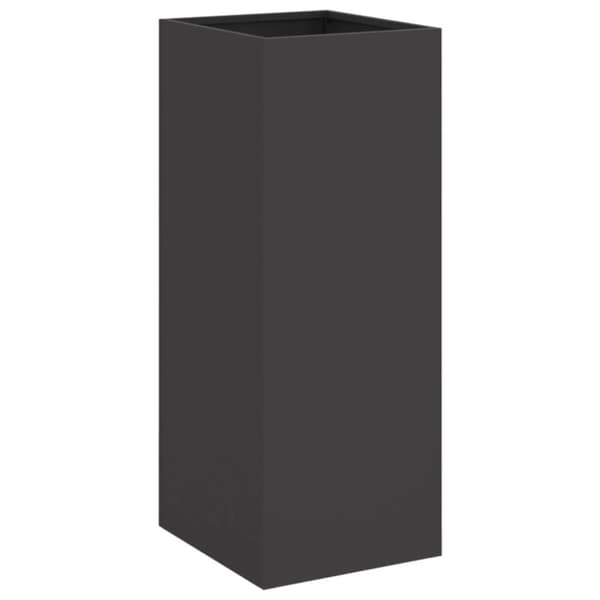 The Living Store plantekasse 32x29x75 cm koldvalset stål sort -  Plantekrukker