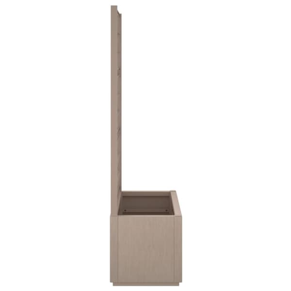 The Living Store plantekasse med espalier 80x36x140 cm PP lysebrun -  Plantekrukker