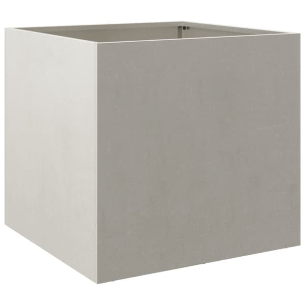 The Living Store Odlingslåda silver 49x47x46 cm rostfritt stål - Krukor & odlingslådor