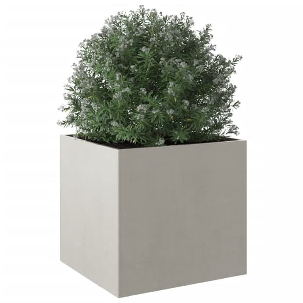 The Living Store Odlingslåda silver 49x47x46 cm rostfritt stål - Krukor & odlingslådor