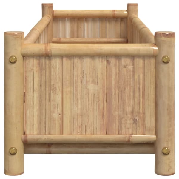 The Living Store plantekasse 100x30x25 cm bambus -  Plantekrukker