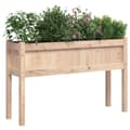 Pikkukuva 5 / 11: The Living Store Ulkokukkalaatikko jaloilla 110x31x70 cm täysi mänty -  Kukkaruukut & istutuslaatikot